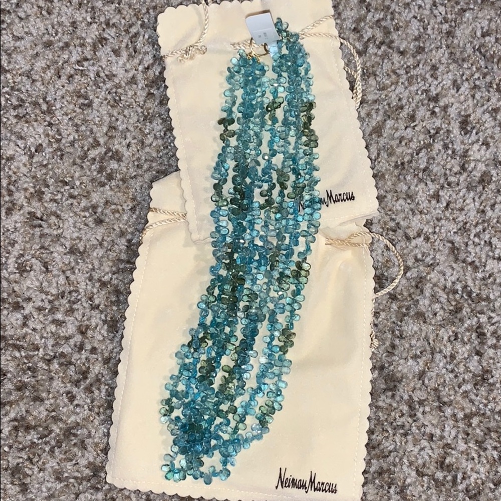 Neiman Marcus beaded necklace and earrings